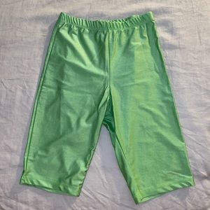 Fashion Nova Green Biker Shorts